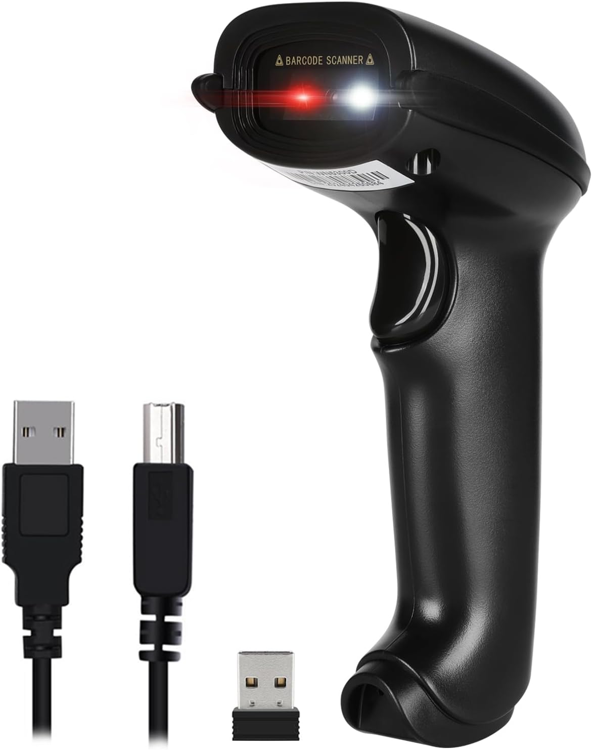 WoneNice Wireless 2D QR Barcode Scanner — Cordless Handheld